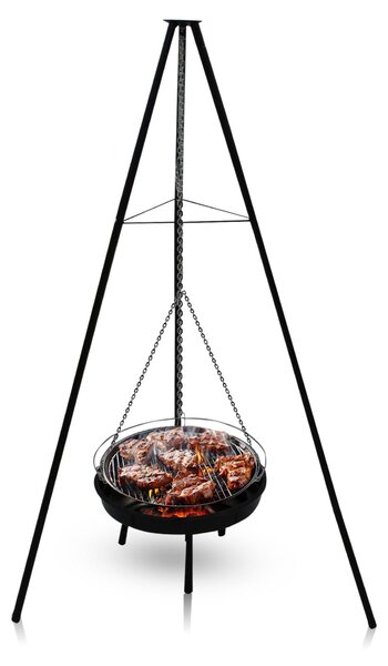 Ciotola da fuoco con griglia Pot Flame porta salmone Spiedini per pane a bastoncino 2341-WE