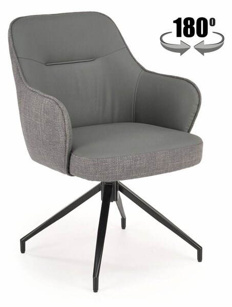 Sedia girevole K527 grigio/grigio