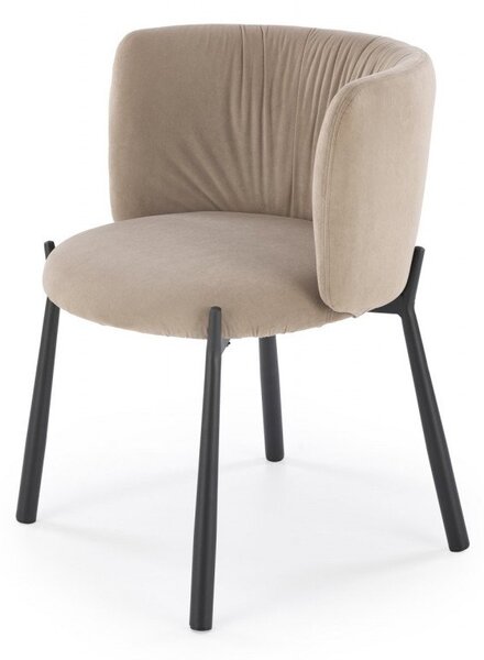 Sedia K531 velluto beige