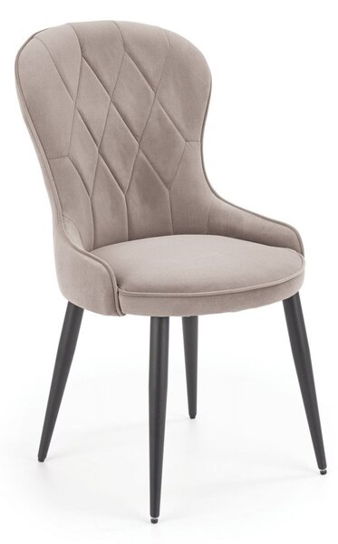 Sedia K366 velluto beige