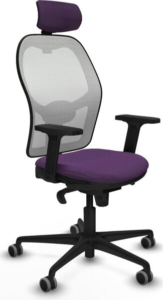 Sedia da ufficio con poggiatesta Piqueras y Crespo 2D036G2 Viola