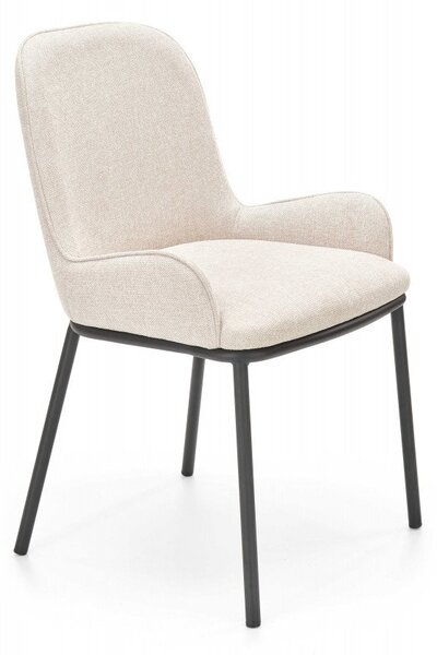 Sedia K481 in tessuto beige