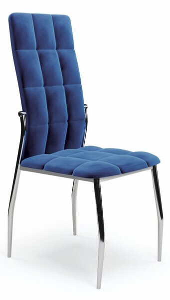 Sedia K416 velluto blu navy