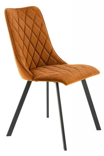 Sedia K450 velluto cannella