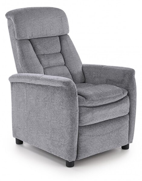 Poltrona reclinabile Jordan in tessuto grigio - H106 cm