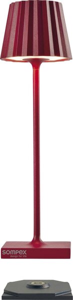 Lampada da tavolo SOMPEX Troll Nano, altezza: 210 mm, rossa