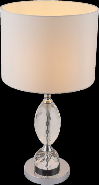 Lampada da tavolo Bronn Bianco, trasparente