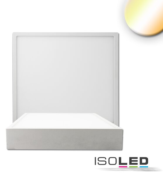 Plafoniera LED PRO bianca, 15W, angolare, 170x170mm, ColorSwitch 2700|3000|4000K, dimmerabile