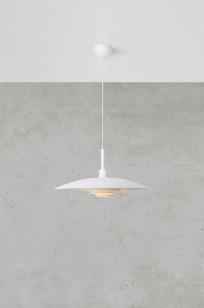 Lampadario bianco con paralume in metallo ø 57 cm Piny – Markslöjd