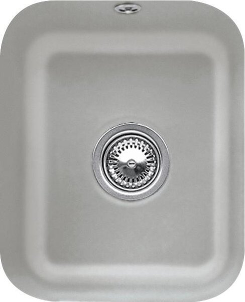 Lavello sottopiano V&B Cisterna 45 m, scarico manuale, fossile CeramicPlus