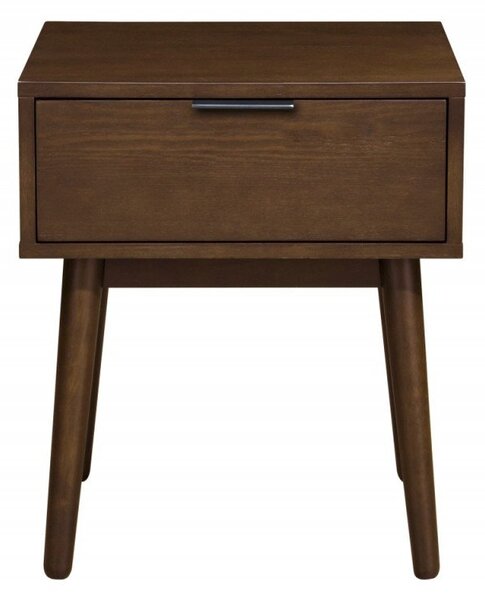 Comodino Cassina in noce - H53 cm