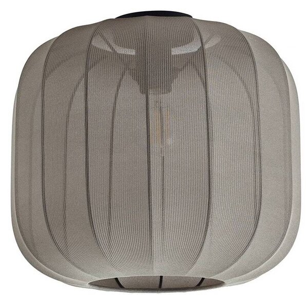 Plafoniera Lindby Helin, grigio, tessuto, Ø 35 cm
