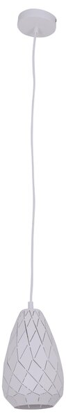 Lampada a sospensione Alison E27 Ø15cm bianco