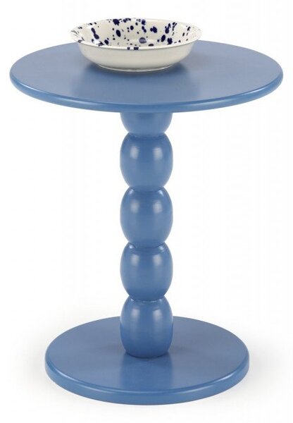 Tavolino da caffè rotondo Cirilla in blu - ø40/h47 cm