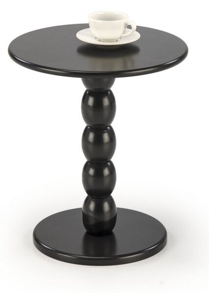 Tavolino da caffè rotondo Cirilla in nero - ø40/h47 cm