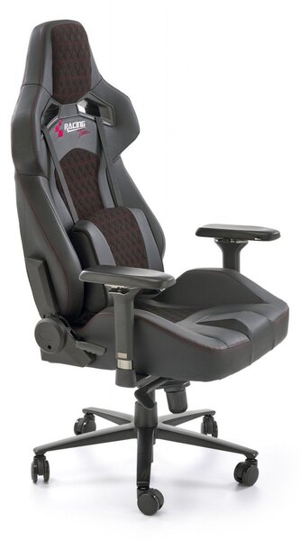 Sedia da ufficio Baldur in grigio/nero - H134 cm