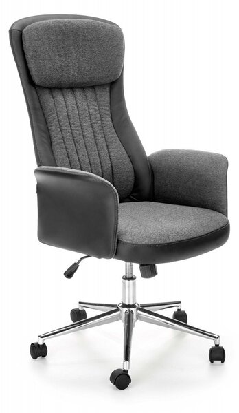 Sedia da ufficio Argento in graphite/nero - L118 cm