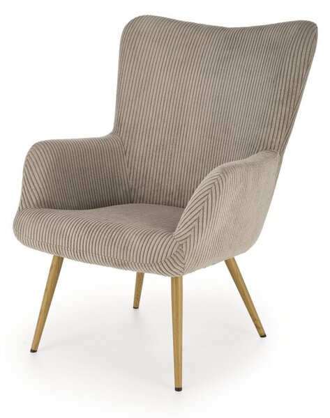 Poltrona Amaro velluto grigio H97 cm