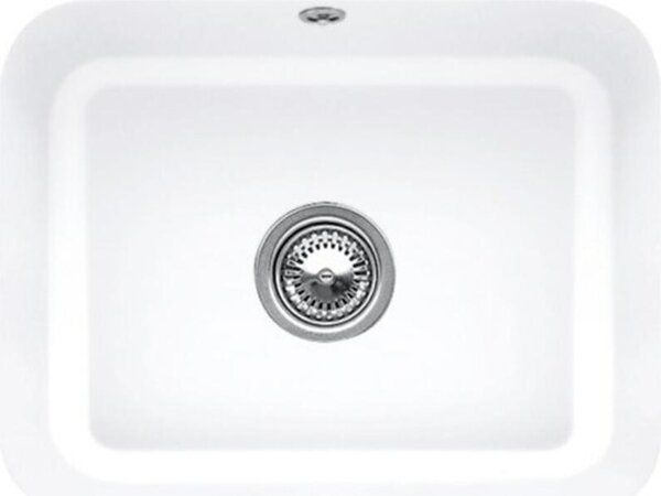 Lavello da cucina Villeroy&Boch, lavello da cucina Cisterna 60C White Alpine 550x440mm, larghezza base 60cm