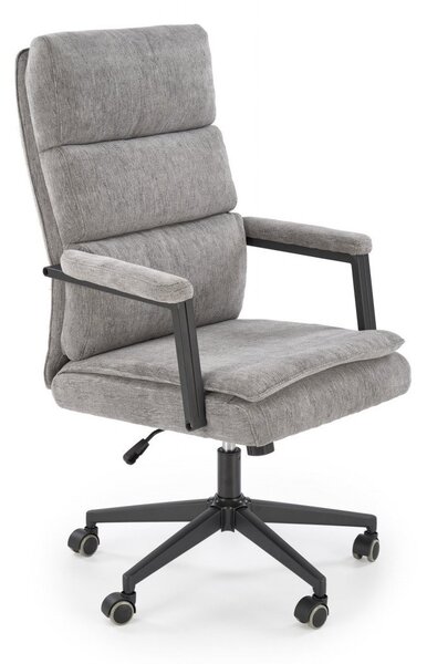 Sedia da ufficio Adriano in tessuto grigio - H110 cm