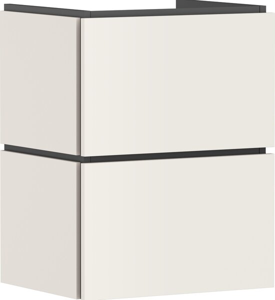 Hansgrohe Xilesa E Meuble sous-lavabo pour lave-mains, 2 tiroirs PushOpen, 480x380x620mm, 54290780, 54290780