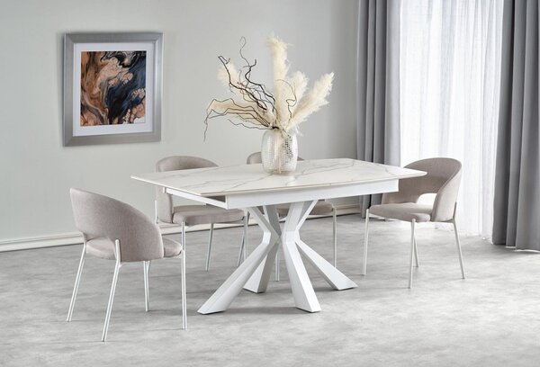 Set Vivaldi L160-200 cm + 4 sedie K486 beige