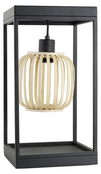 HOME DELUXE Lampada da tavolo ZITA - Nero | Lampada da tavolo Lampada da comodino Luce da tavolo