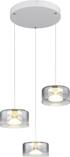 Globo Belinda LED lampada a sospensione 18W bianco neutro bianco, metallo Ø15cm 16024-3WR