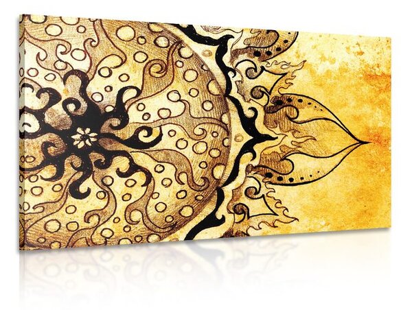 Stampa su tela – Mandala con tocco vintage