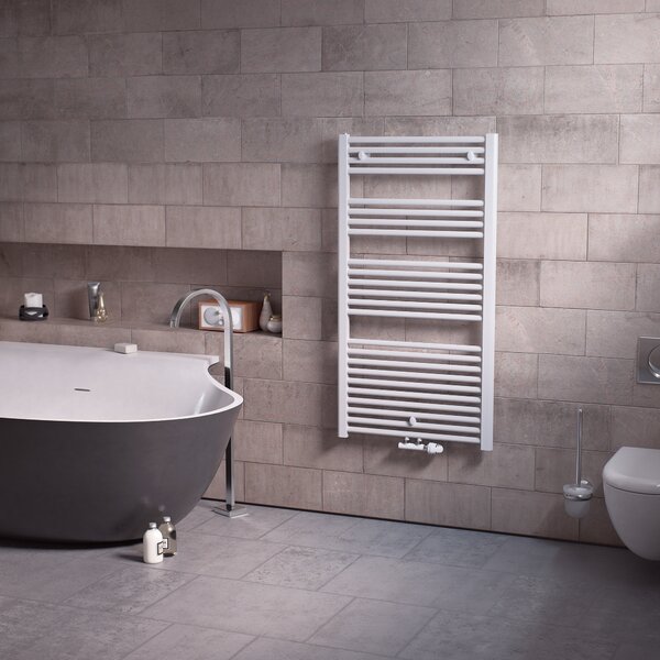 Radiatore da bagno Ximax ALPHA H: 825 mm L: 600 mm P: 30 mm bianco RAL 9016 + MA