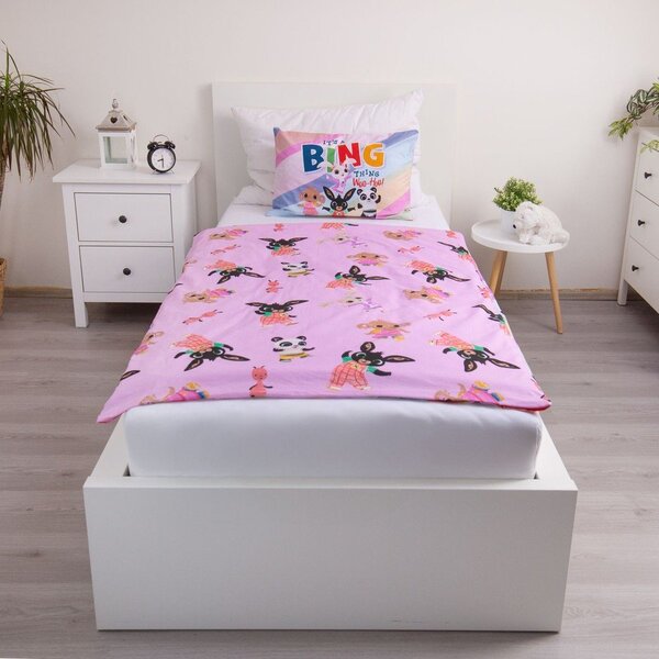 Set copripiumino e federa da bambini in cotone per culla 100x135 cm Bing "It's a thing" – Jerry Fabrics