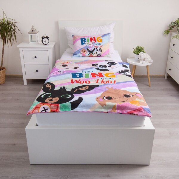 Set copripiumino e federa da bambini in cotone per culla 100x135 cm Bing "It's a thing" – Jerry Fabrics
