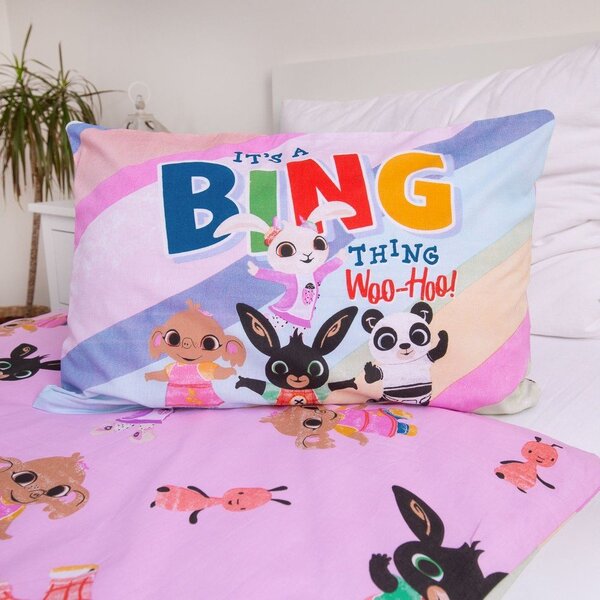 Set copripiumino e federa da bambini in cotone per culla 100x135 cm Bing "It's a thing" – Jerry Fabrics