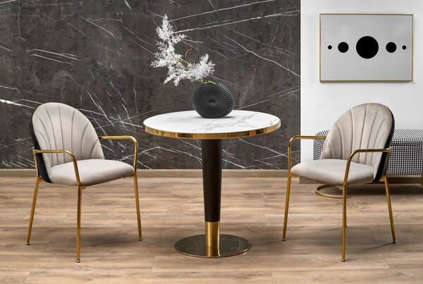 Set tavolo rotondo Morata + 2 sedie K500 beige