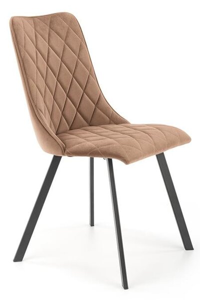 Sedia K450 velluto beige