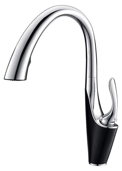 Solidchoice - Rubinetto da cucina a risparmio idrico con funzione estraibile e finitura cromata