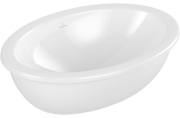 Villeroy & Boch Loop&Friends - Lavabo da incasso, 560x380 mm, con sfioratore, bianco alpino 4A550001