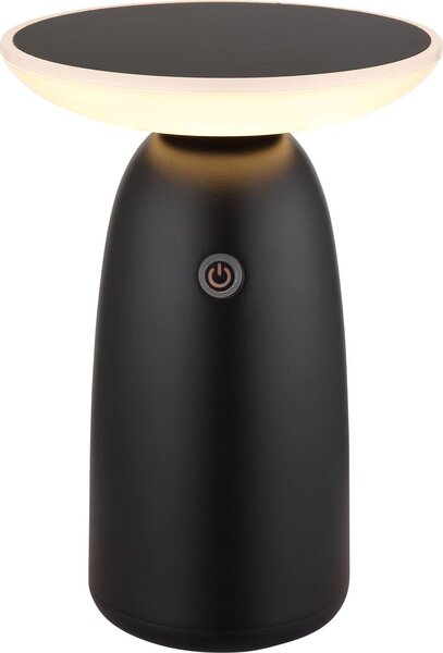 Lampada da tavolo ricaricabile a batteria lampada solare da tavolo per esterni luce solare nera 36625S
