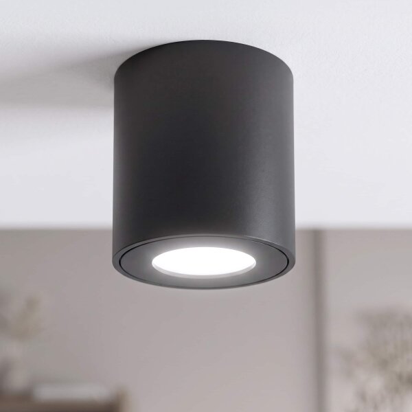 BRILAGI - Luce Spot da bagno MIA 1xGU10/30W/230V 84x80 mm nero IP54