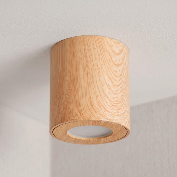 BRILAGI -Luce Spot da bagno MIA 1xGU10/30W/230V 84x80 mm decorazioni in rovere IP44