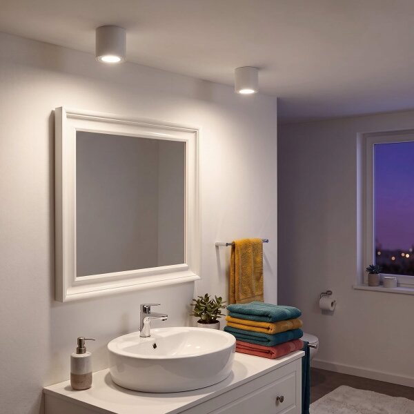 BRILAGI - Luce Spot da bagno MIA 1xGU10/30W/230V 84x80 mm bianco IP54