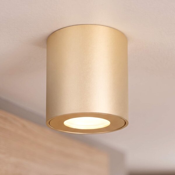 BRILAGI - Faretto da bagno MIA 1xGU10/30W/230V 84x80 mm dorato IP54
