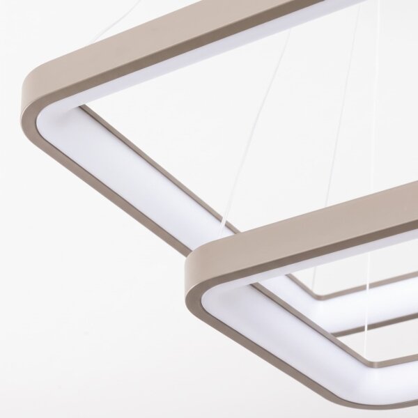 BRILAGI - lampadario LED dimmerabile a sospensione su cavo FALCON SLIM LED/78W/230V beige + telecomando