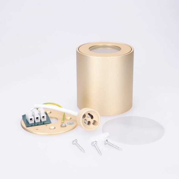 BRILAGI - Faretto da bagno MIA 1xGU10/30W/230V 84x80 mm dorato IP54