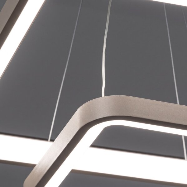 BRILAGI - lampadario LED dimmerabile a sospensione su cavo FALCON SLIM LED/78W/230V beige + telecomando