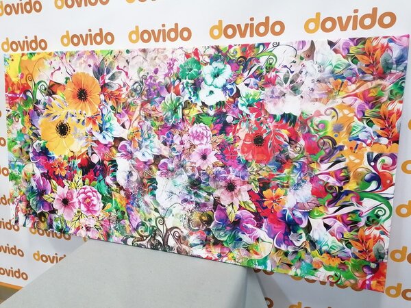 Quadro su tela – Fiori multicolori