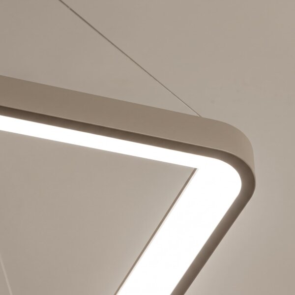 BRILAGI - Lampada LED a sospensione dimmerabile con cavo FALCON SLIM LED/50W/230V 50x50 cm beige + telecomando