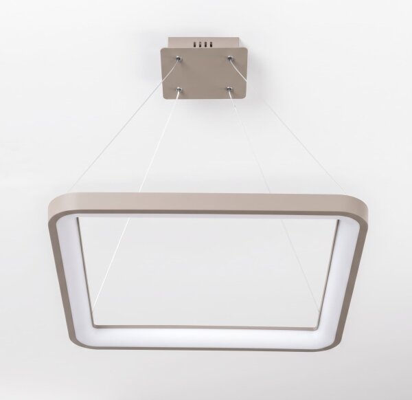 BRILAGI - Lampada LED a sospensione dimmerabile con cavo FALCON SLIM LED/50W/230V 50x50 cm beige + telecomando