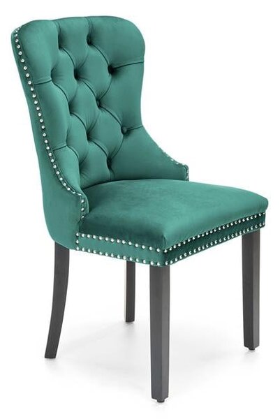 Sedia Miya in velluto verde