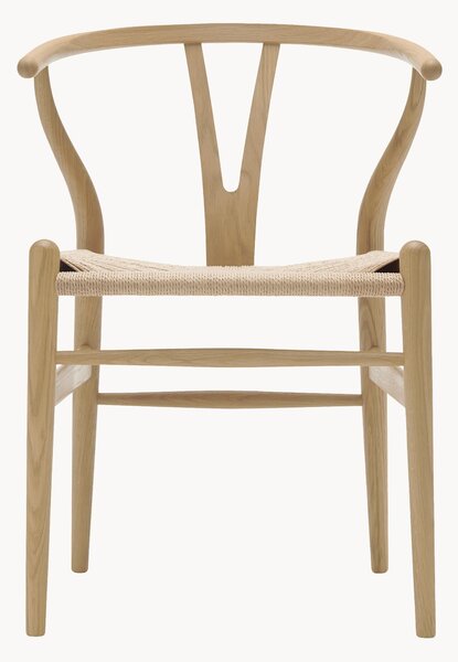 Sedia in legno con seduta intrecciata CH24 Wishbone Chair